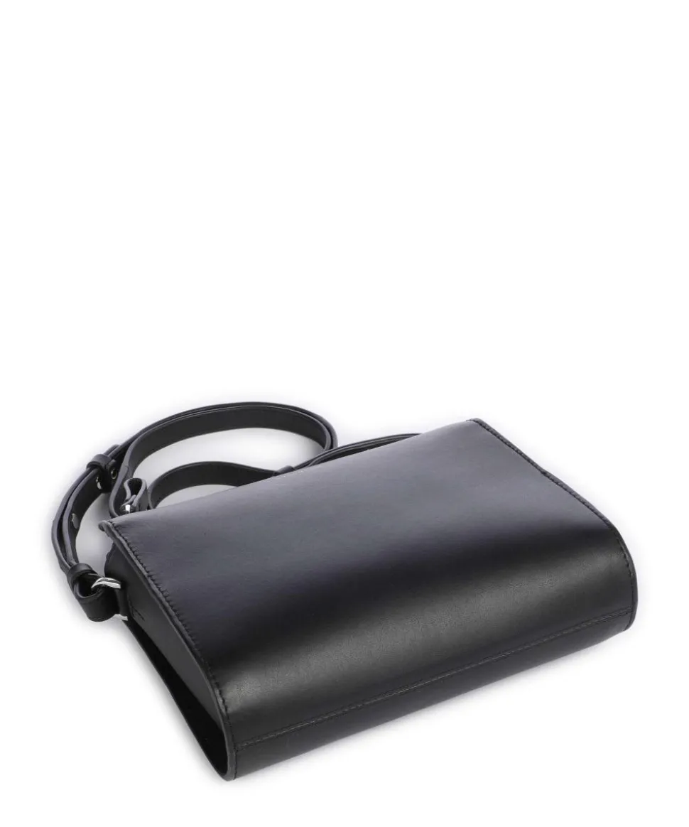 Leather Classics Frances Umhängetasche fein genarbtes Rindsleder schwarz