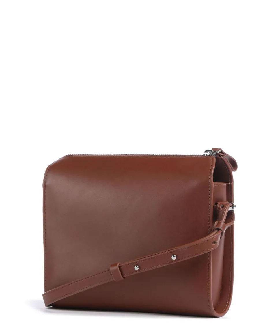 Leather Classics Frances Umhängetasche fein genarbtes Rindsleder braun