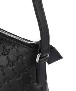 Leggero Stampa Karlie Umhängetasche geprägtes Kalbsleder schwarz