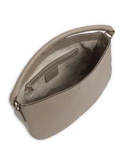 Lenah Beuteltasche genarbtes Rindsleder taupe