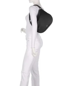 Lenah Beuteltasche genarbtes Rindsleder schwarz