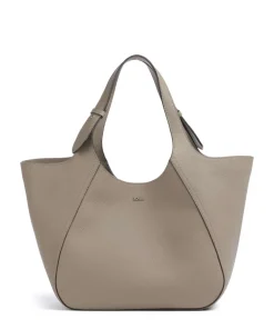 Lenah Big Shopper genarbtes Rindsleder taupe