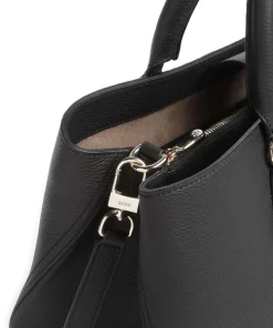 Lenah Handtasche 13″ genarbtes Rindsleder schwarz