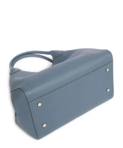 Lenah Shopper genarbtes Rindsleder blaugrau