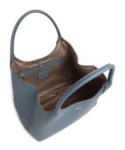 Lenah Shopper genarbtes Rindsleder blaugrau