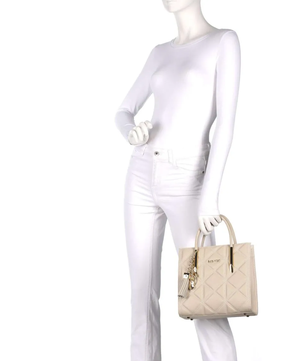 Lexie Handtasche fein genarbtes Rindsleder beige