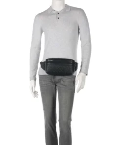 Liam Gürteltasche Lederimitat schwarz