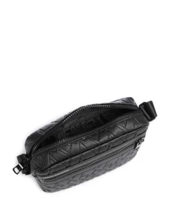 Liam Umhängetasche Lederimitat schwarz