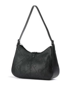 Liberty Schultertasche fein genarbtes Rindsleder schwarz