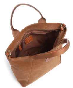 Life Handtasche Lederimitat braun