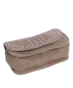 Life is a Umhängetasche aufgerautes Leder taupe