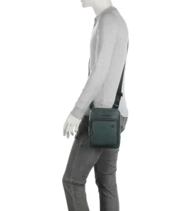 Liko Umhängetasche fein genarbtes Rindsleder dunkelgrün