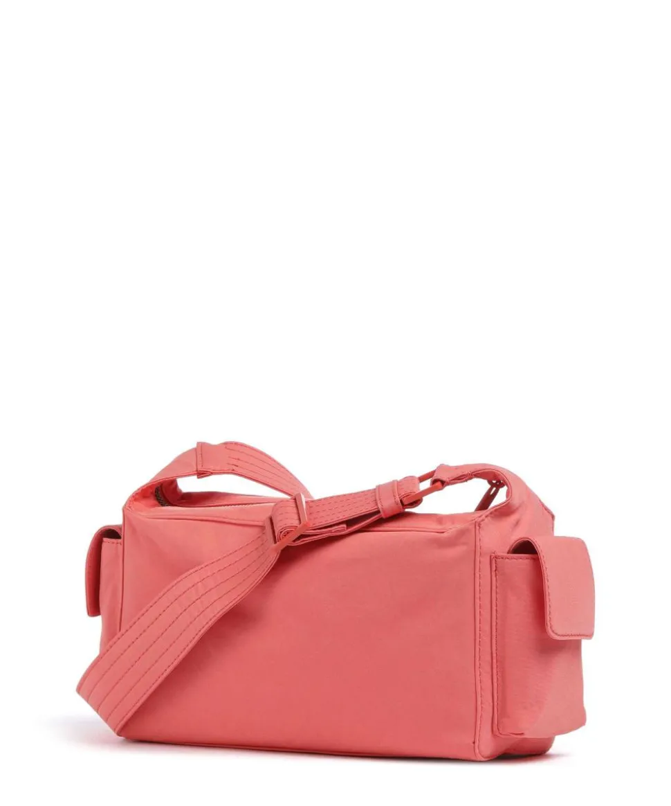 Lila Nylon S Schultertasche Textil koralle