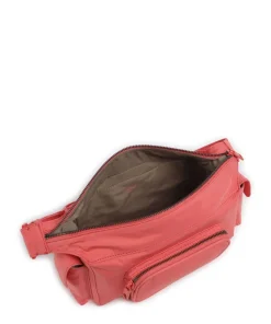 Lila Nylon S Schultertasche Textil koralle