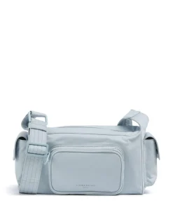 Lila Nylon S Schultertasche Textil hellblau