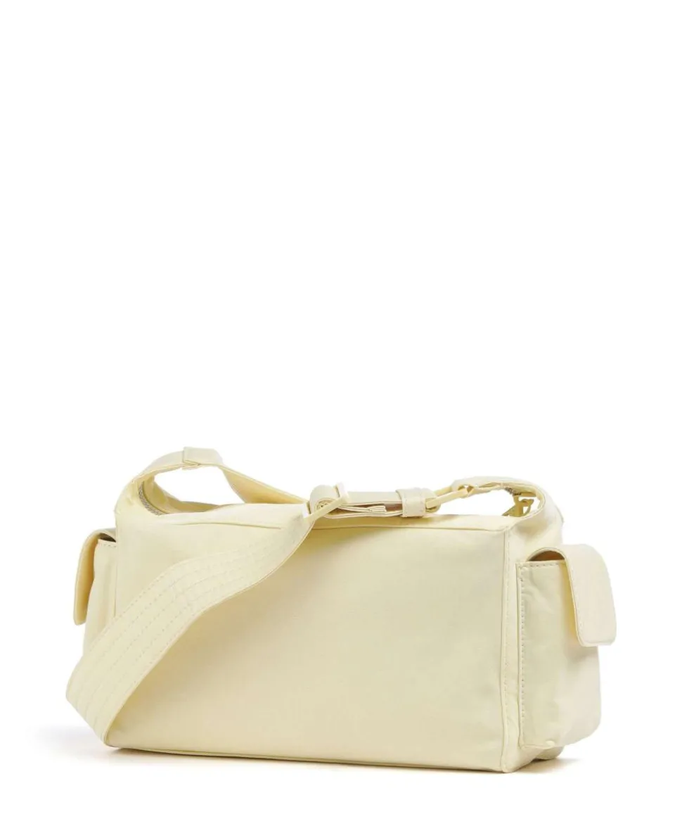 Lila Nylon S Schultertasche Textil vanillegelb