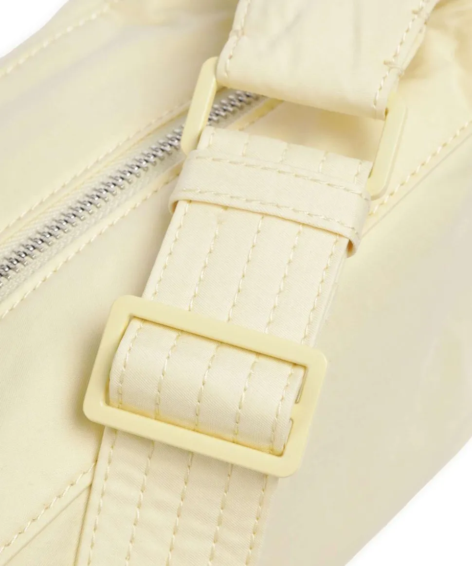 Lila Nylon S Schultertasche Textil vanillegelb