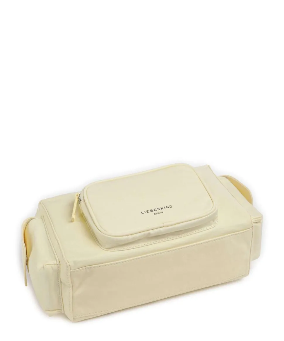 Lila Nylon S Schultertasche Textil vanillegelb