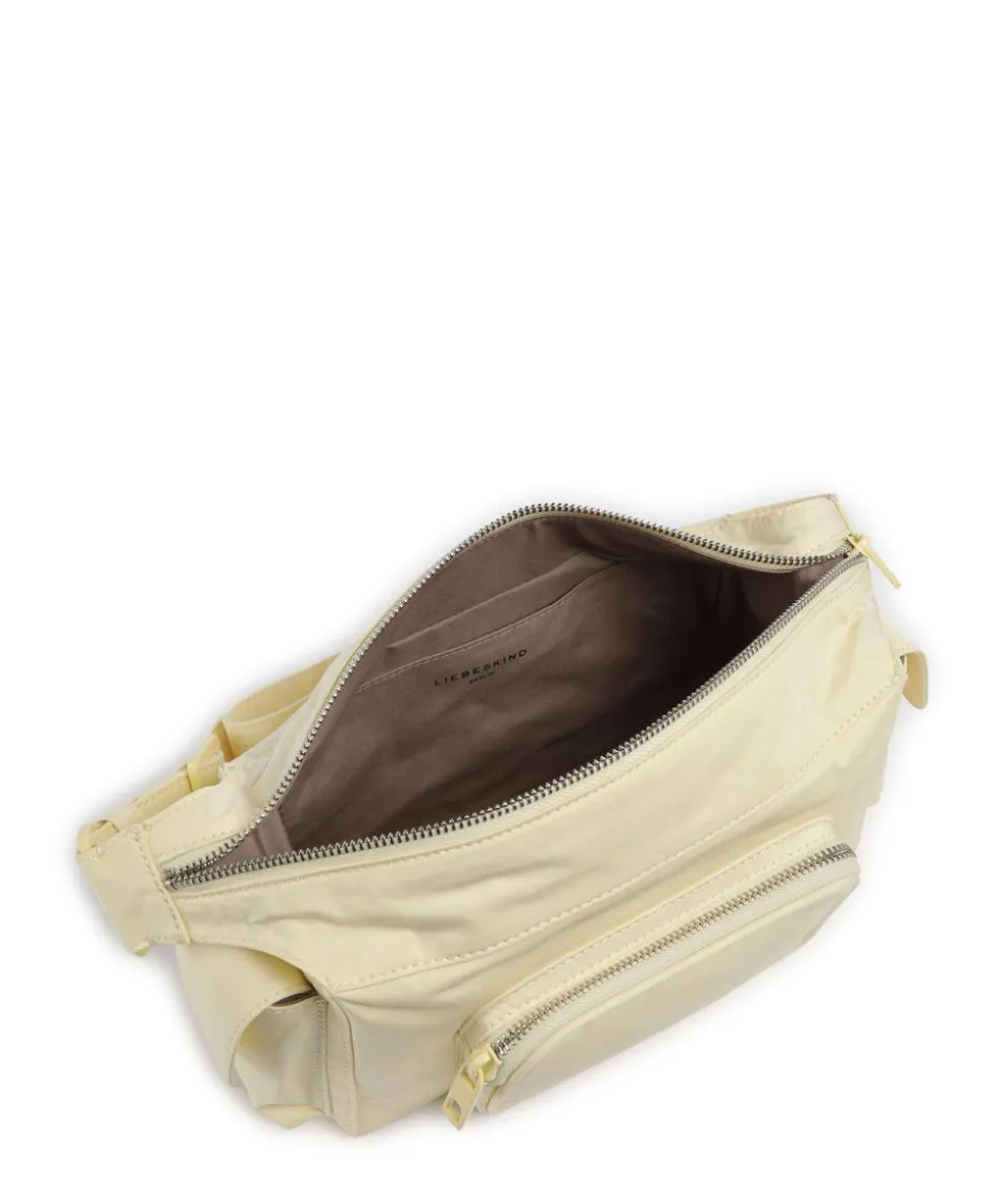 Lila Nylon S Schultertasche Textil vanillegelb