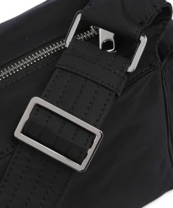 Lila Nylon S Schultertasche Textil schwarz