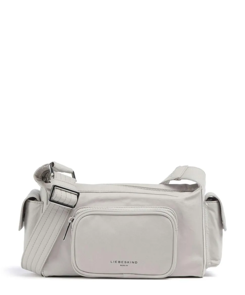 Lila Nylon S Schultertasche Textil elfenbein