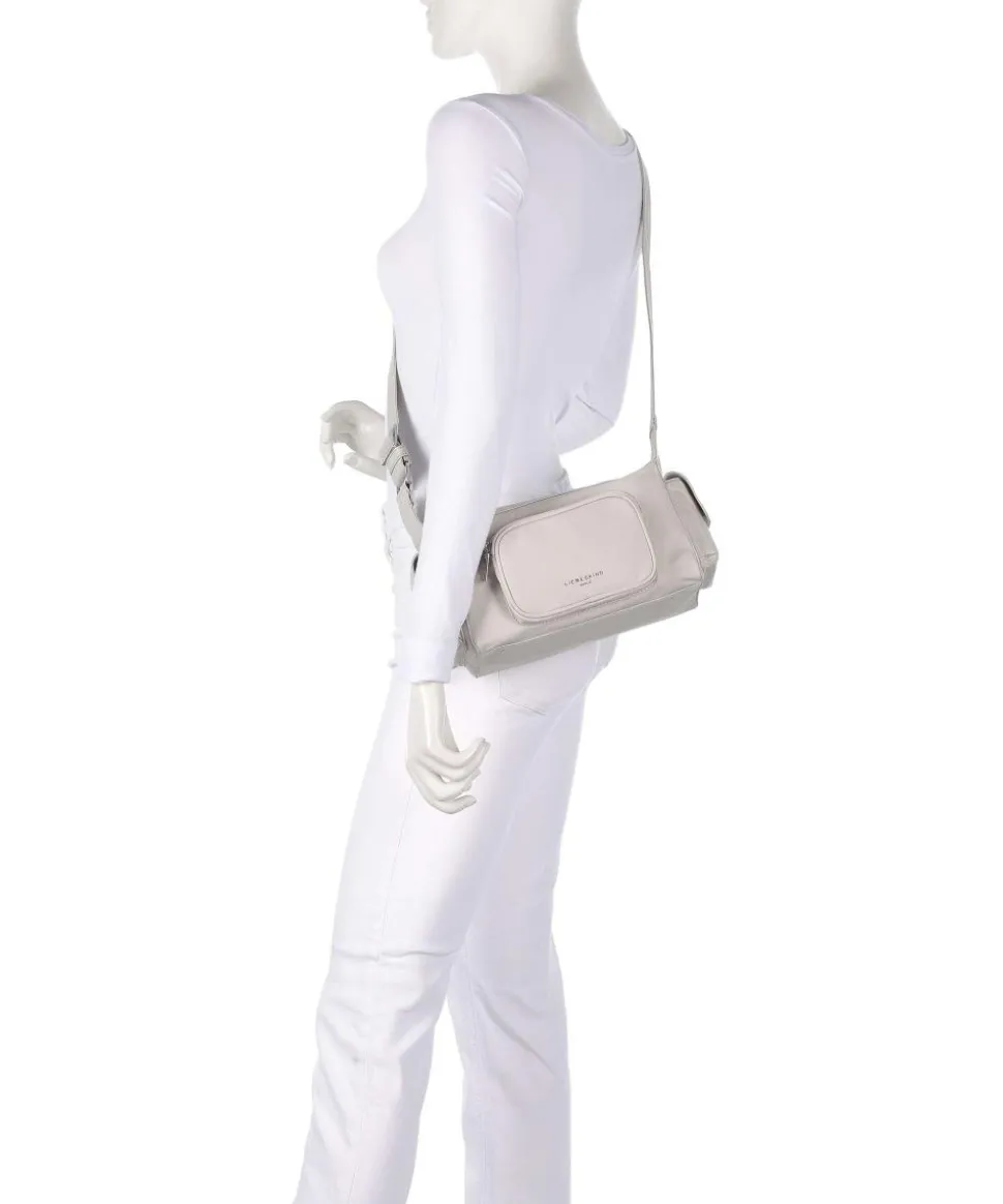 Lila Nylon S Schultertasche Textil elfenbein