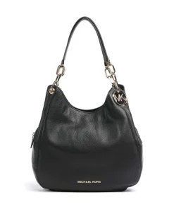 Lillie Beuteltasche genarbtes Rindsleder schwarz