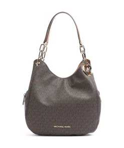 Lillie Beuteltasche Lederimitat dunkelbraun