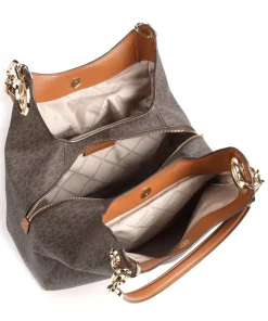 Lillie Beuteltasche Lederimitat dunkelbraun