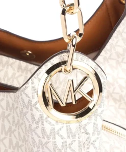 Lillie Beuteltasche Lederimitat elfenbein