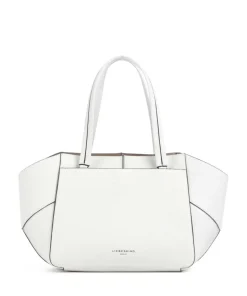 Lilly Heavy Pebble M Shopper genarbtes Rindsleder weiß