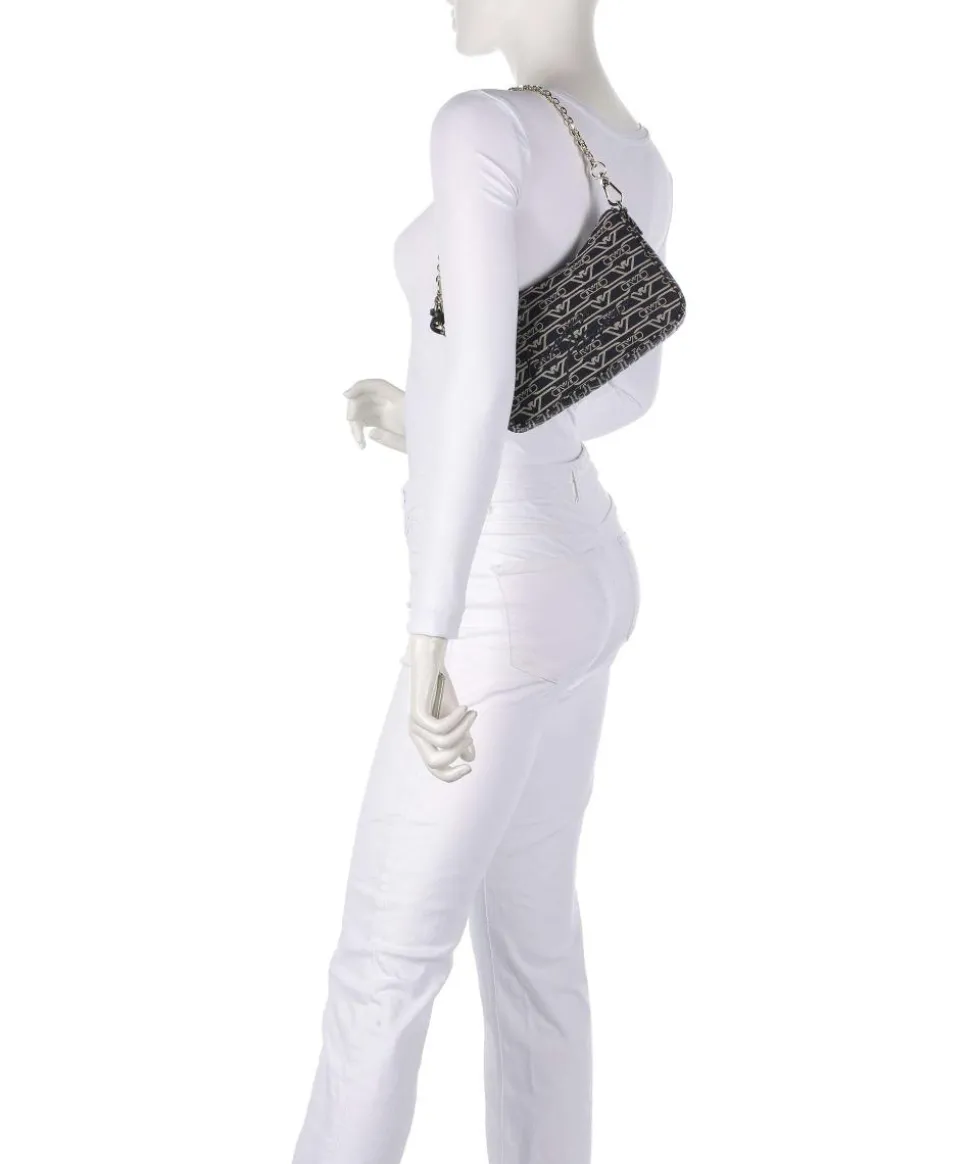 Lilly Schultertasche Canvas blau/beige