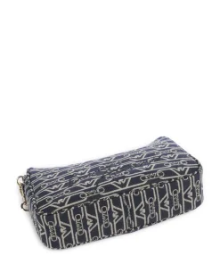 Lilly Schultertasche Canvas blau/beige