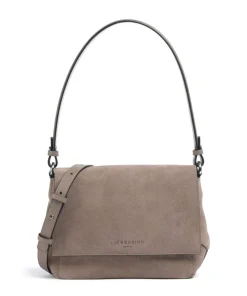 Lilly Suede M Schultertasche Veloursleder taupe