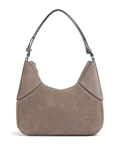 Lilly Suede S Beuteltasche Veloursleder taupe
