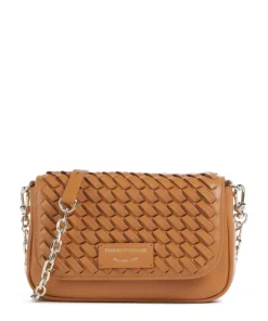 Lilly Umhängetasche Lederimitat, Rindsleder braun