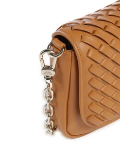 Lilly Umhängetasche Lederimitat, Rindsleder braun