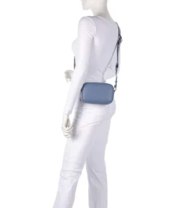 Lilly Umhängetasche Lederimitat blaugrau