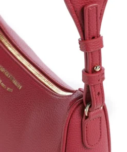 Lilly Umhängetasche Lederimitat dunkelrot