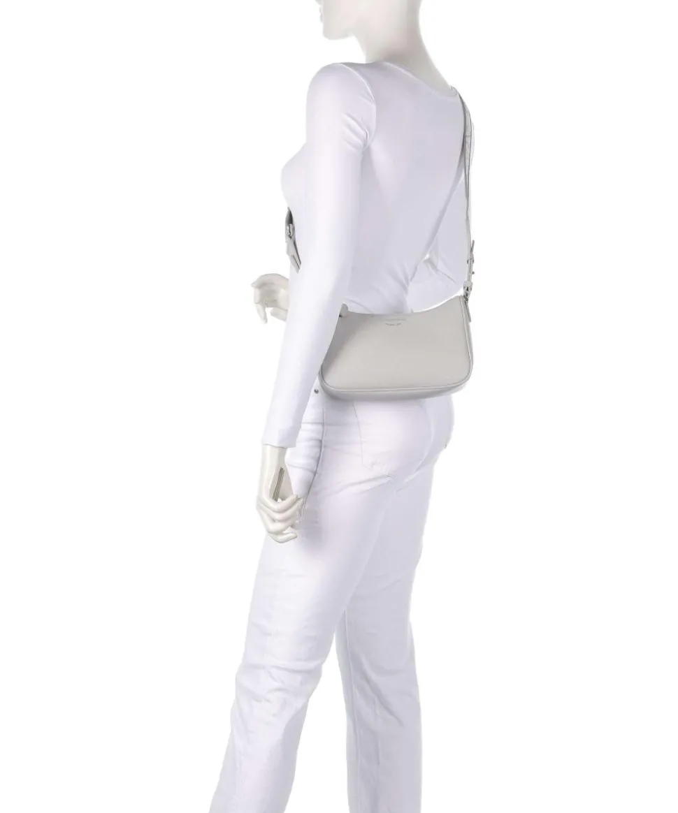 Lilly Umhängetasche Lederimitat hellgrau