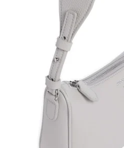 Lilly Umhängetasche Lederimitat hellgrau