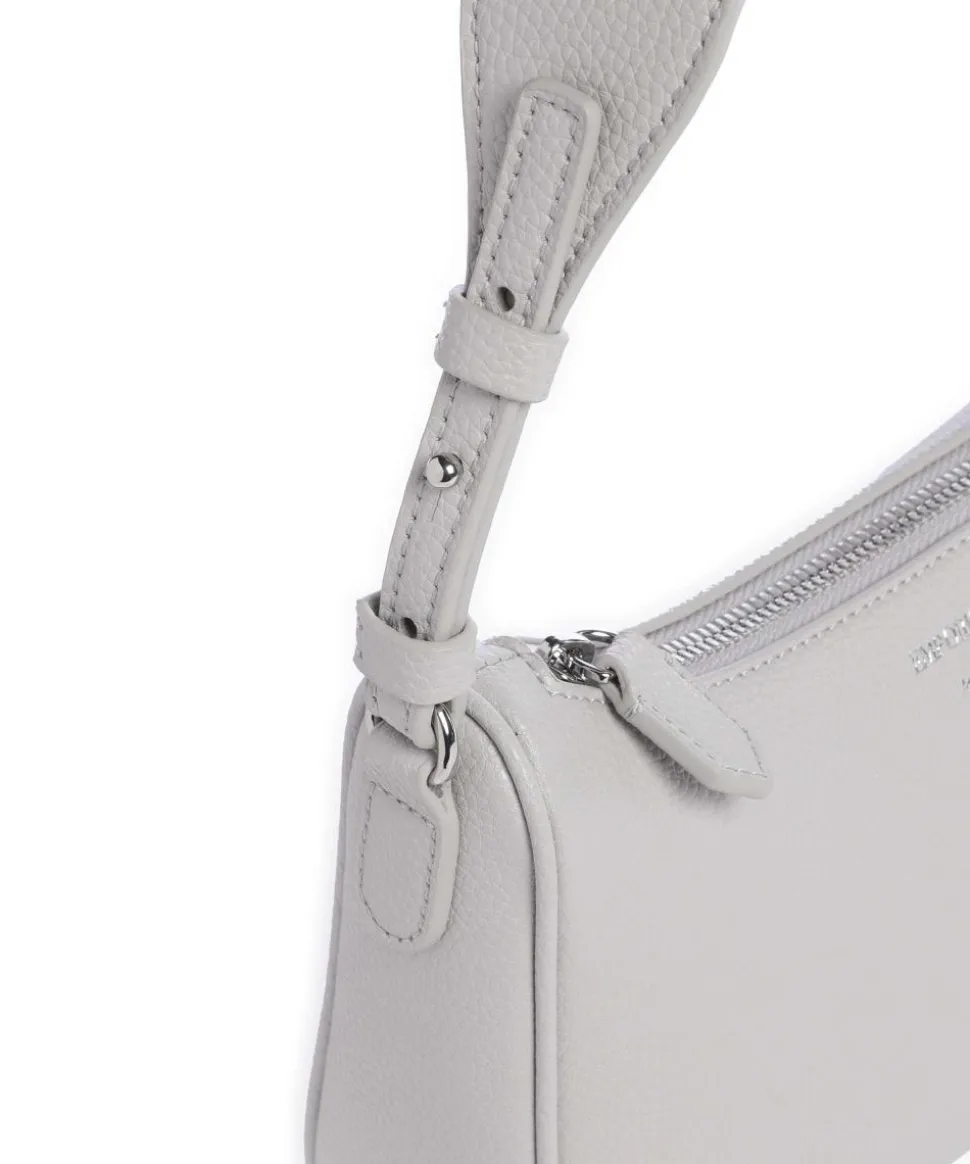 Lilly Umhängetasche Lederimitat hellgrau