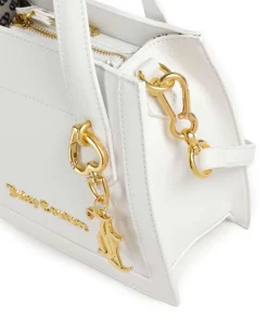 Lily S Umhängetasche Lederimitat weiß