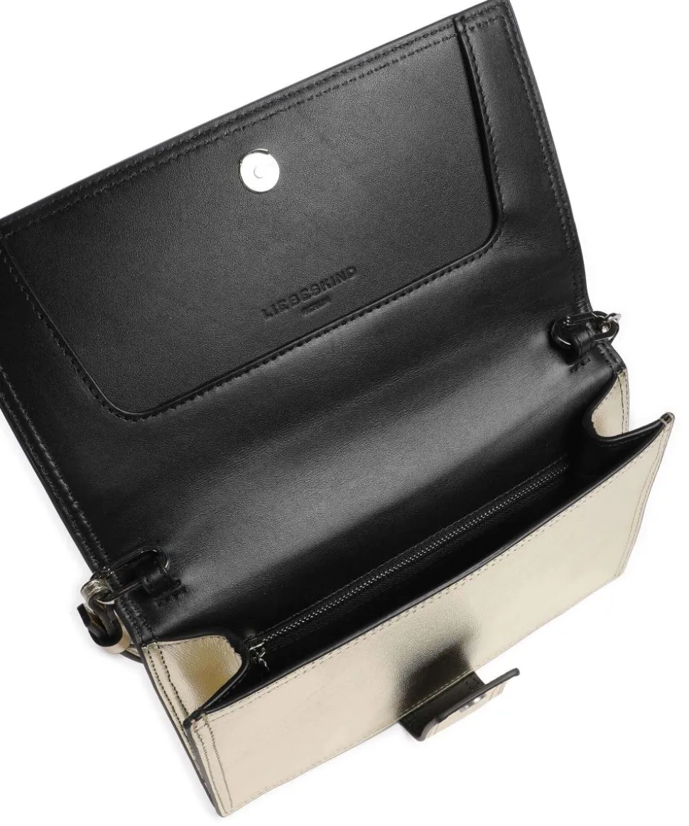 Lisa Metallic S Umhängetasche genarbtes Leder gold