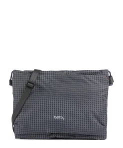 Lite Umhängetasche recyceltes Nylon dunkelgrau