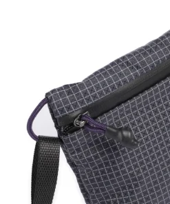 Lite Umhängetasche recyceltes Nylon dunkelgrau