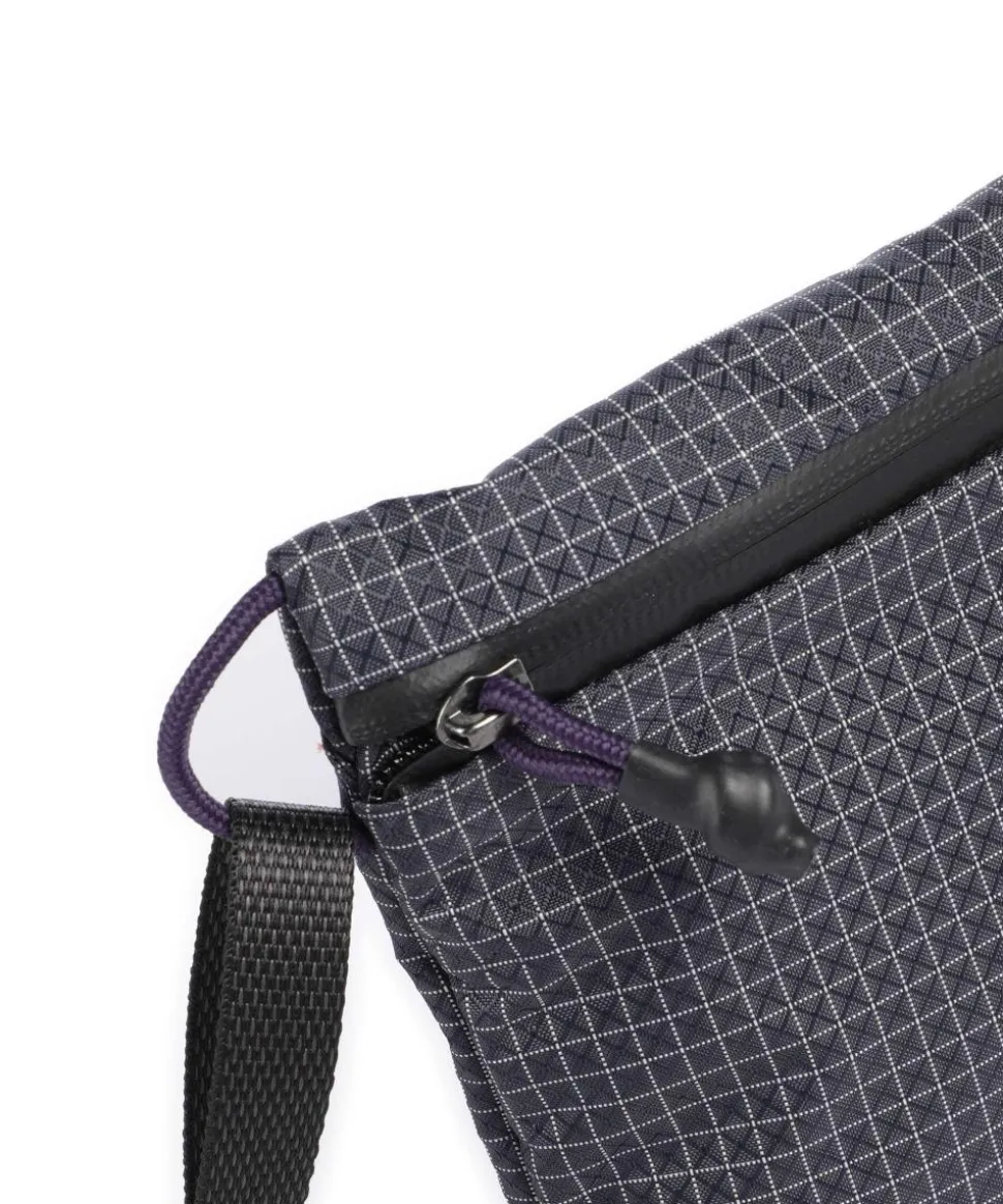 Lite Umhängetasche recyceltes Nylon dunkelgrau