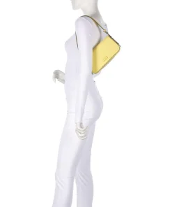 Liv Schultertasche fein genarbtes Rindsleder gelb