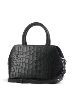 Liverpool Street Icon Umhängetasche geprägtes Rindsleder schwarz