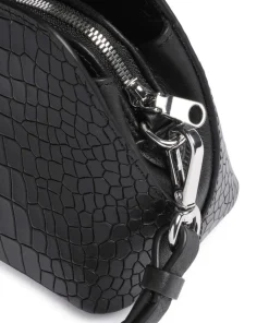 Liverpool Street Icon Umhängetasche geprägtes Rindsleder schwarz